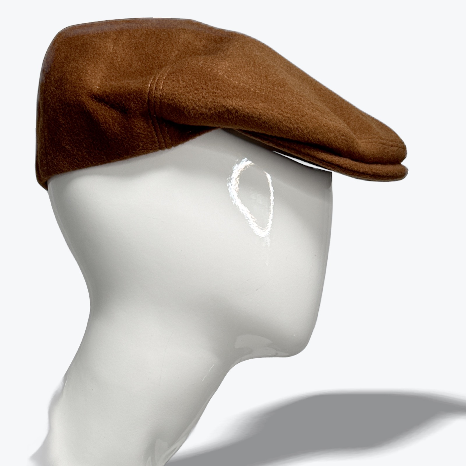 Davide Cenci Newsboy Hat Italian Wool Cashmere Brown Size 60 Modello 1650